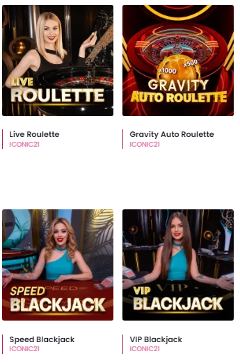 vegasNow Live casino Games
